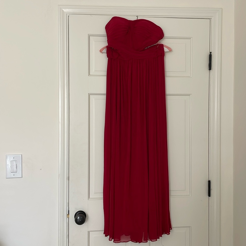 La Femme Red Gown, Worn once and dry cleaned, Size 2, excellent condition
